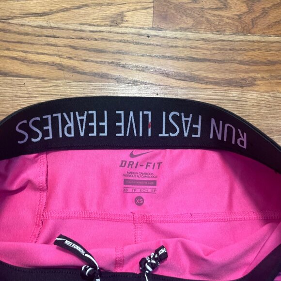 Nike Dri-Fit Womens Pink & Black Patterned Leggings S - Picture 8 of 10